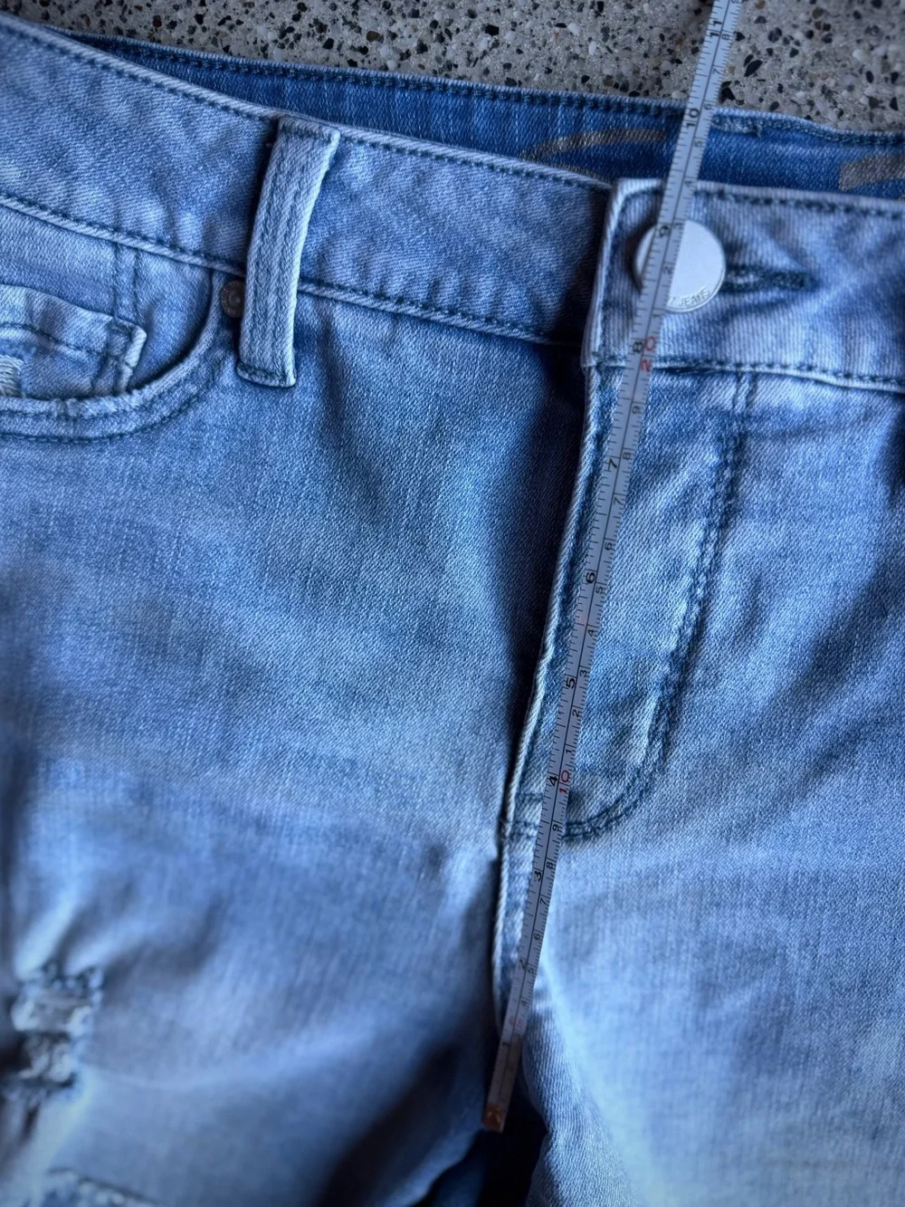 7 SEVEN FOR ALL MANKIND | 8 | Weekend Short Blue Denim The Straight Cutoff Denim